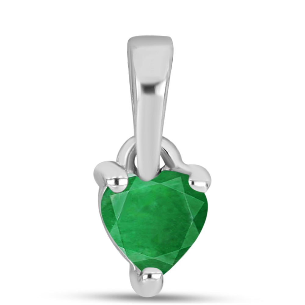 Colgante de Plata con Esmeralda de Zambia