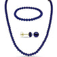 Conjunto Pepita con Perla Negra de Agua dulce ( Collar +Pendientes +Pulsera )