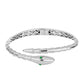 Brazalete de Plata con Esmeralda de Zambia