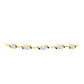Pulsera de Plata Bañada en Oro con Piedra Lunar Arco Iris y Amatista de Marruecos