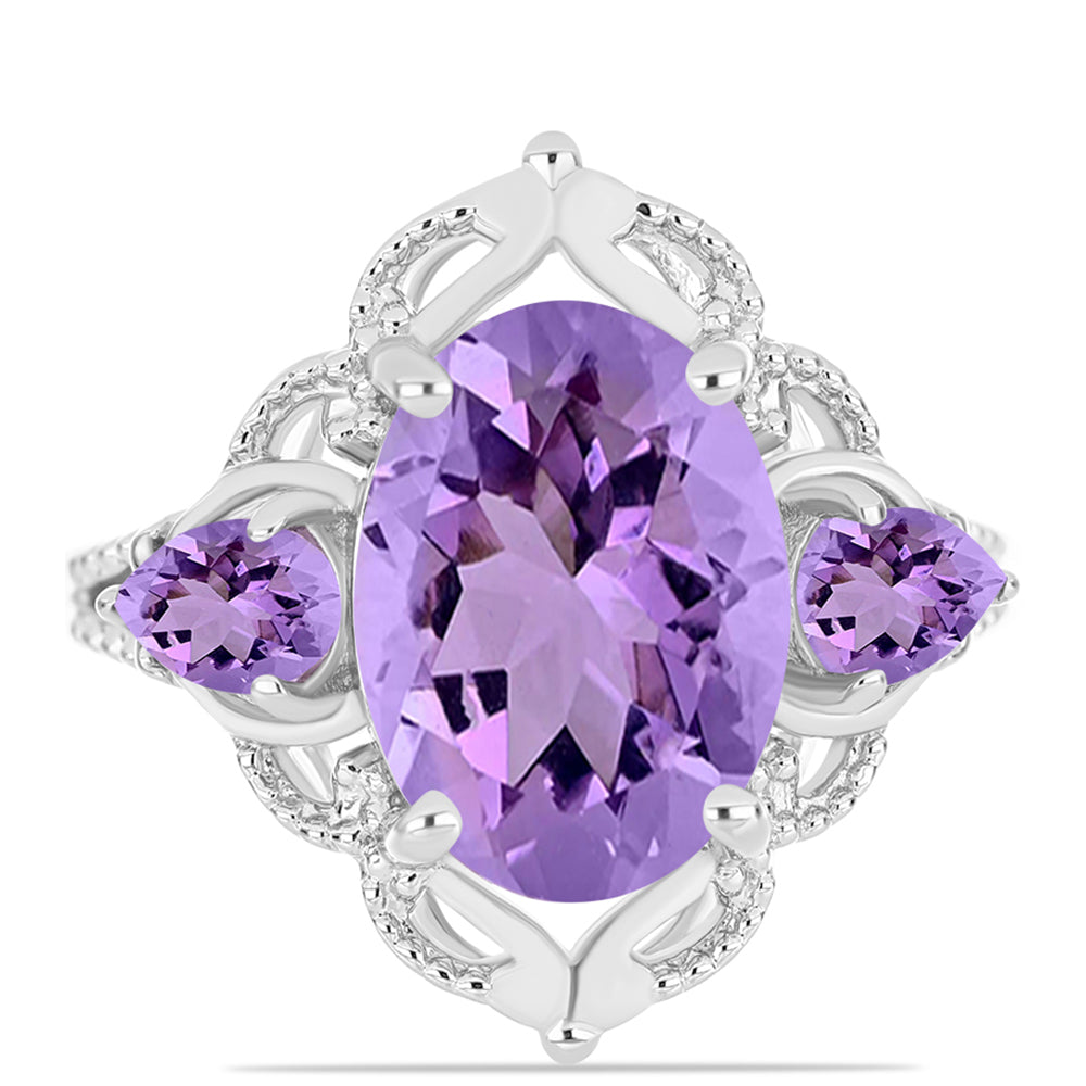 Anillo de Plata con Amatista Rosa de Francia 1 