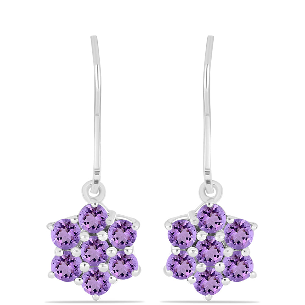 Pendientes de Plata con Amatista Rosa de Francia 1 