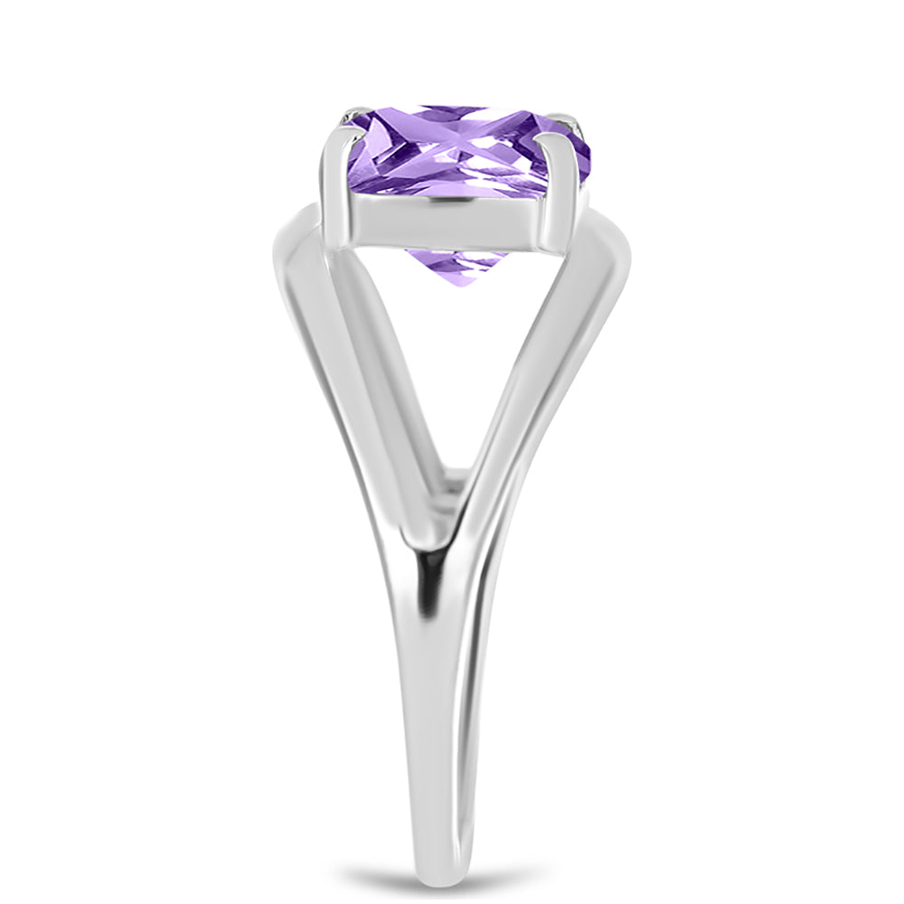 Anillo de Plata con Amatista Rosa de Francia 4 