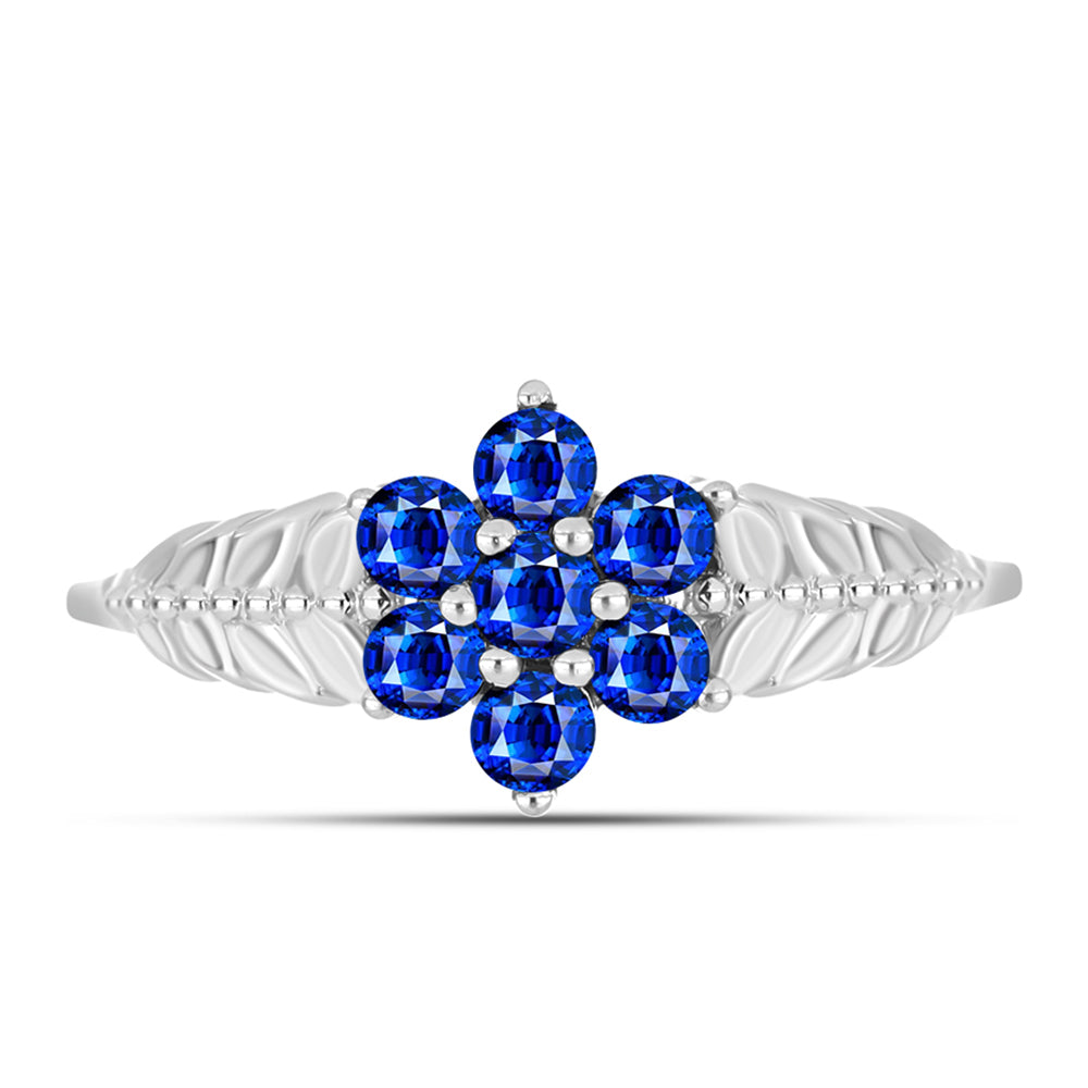 Anillo de Plata con Zafiro Azul Australiano 1 