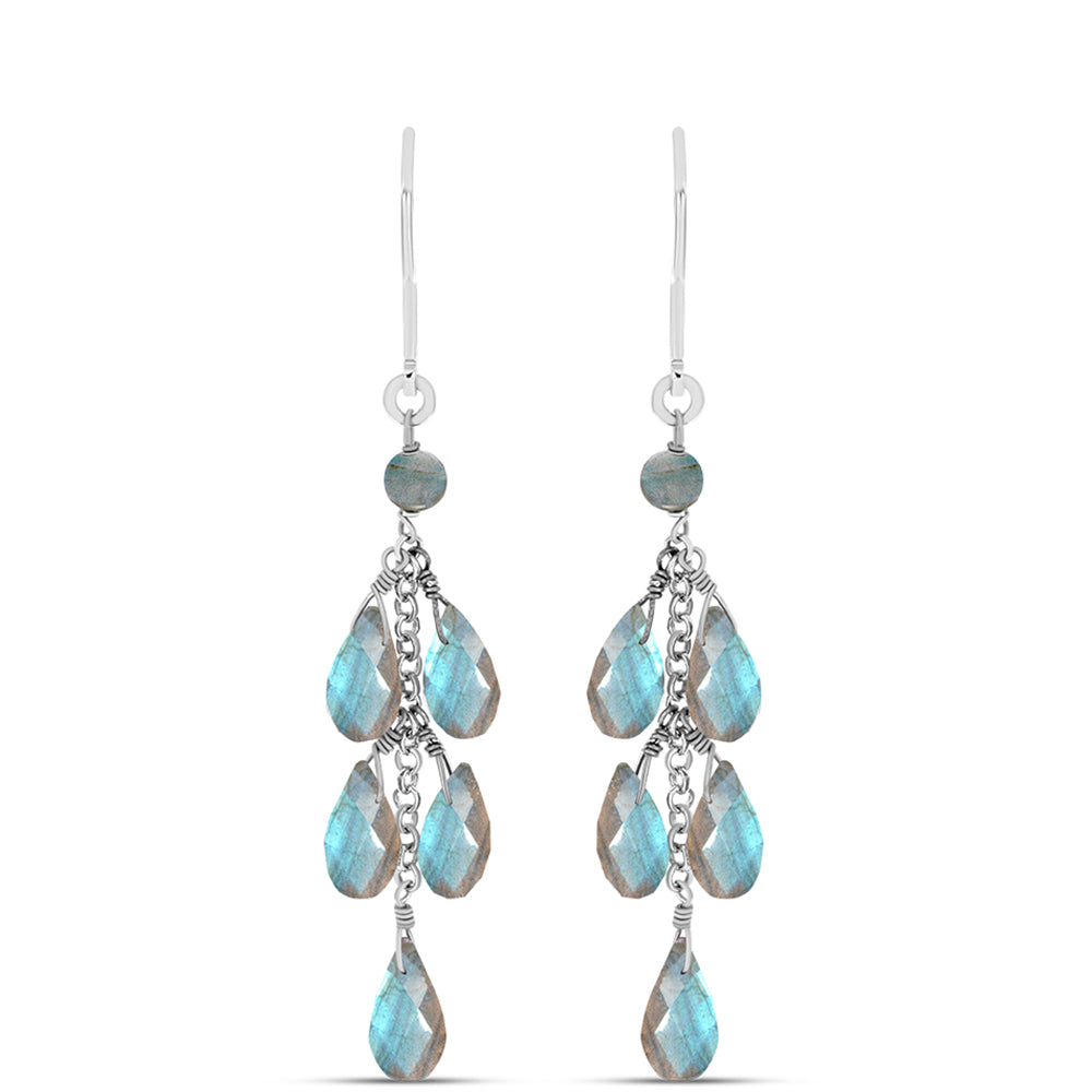 Pendientes de Plata con Labradorita