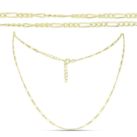 Cadena de Plata Bañada en Oro
