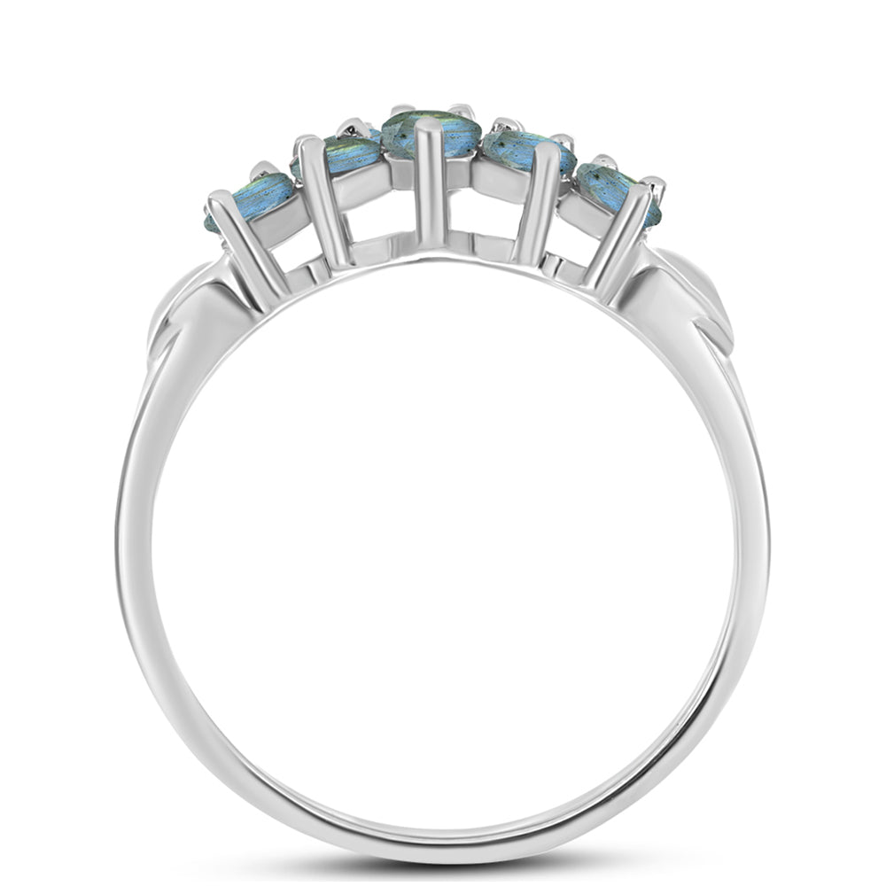 Anillo de Plata con Labradorita 2 