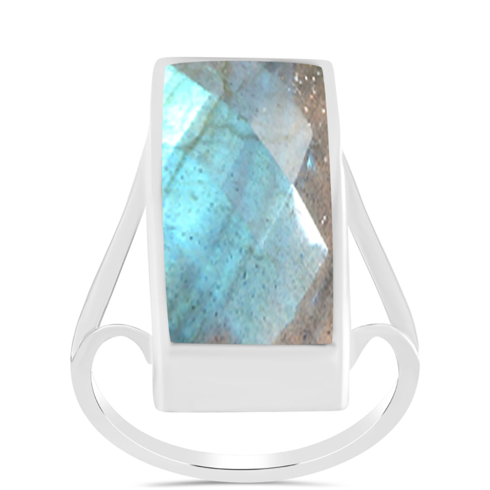 Anillo de Plata con Labradorita