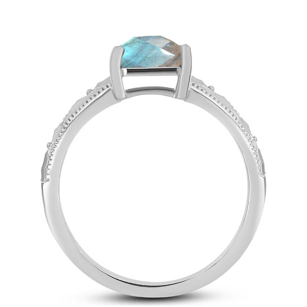 Anillo de Plata con Labradorita 2 