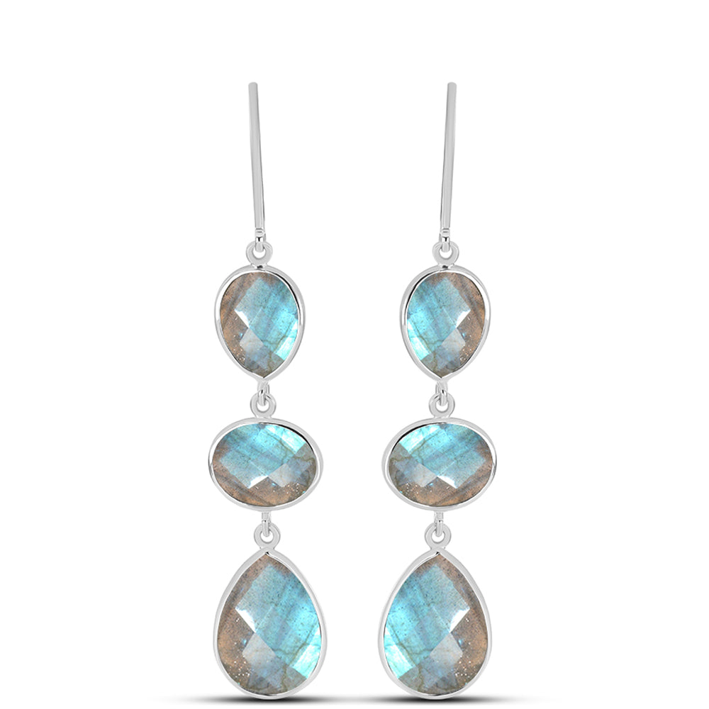 Pendientes de Plata con Labradorita 1 