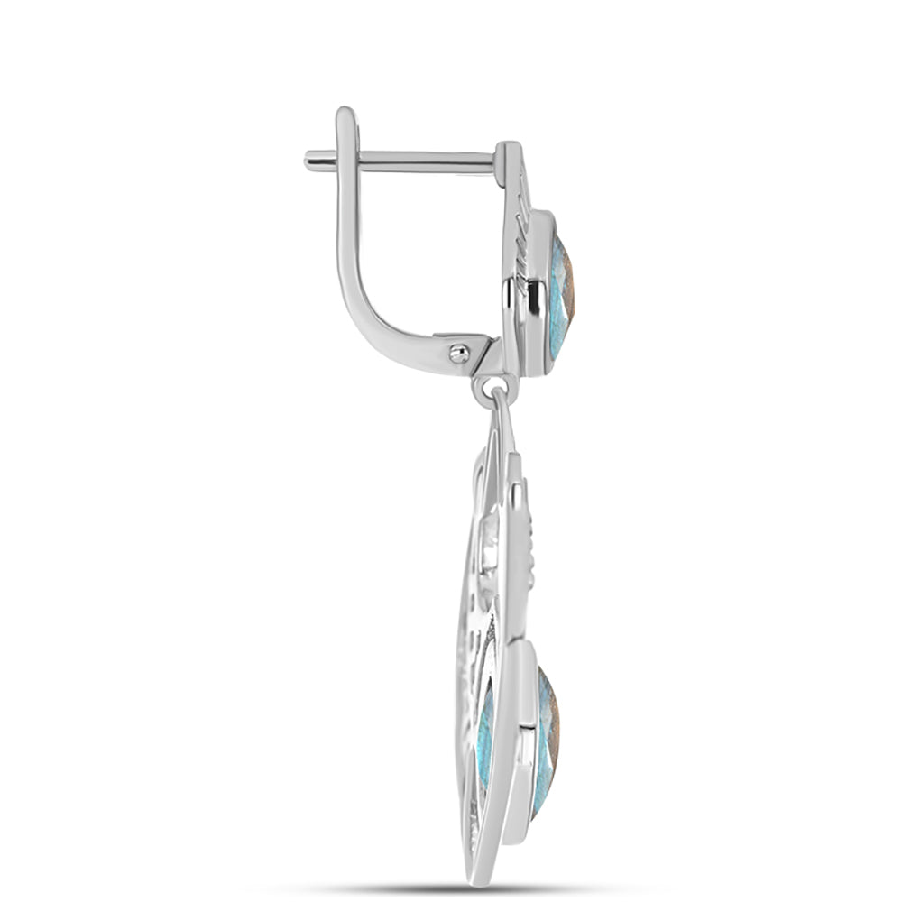 Pendientes de Plata con Labradorita 2 