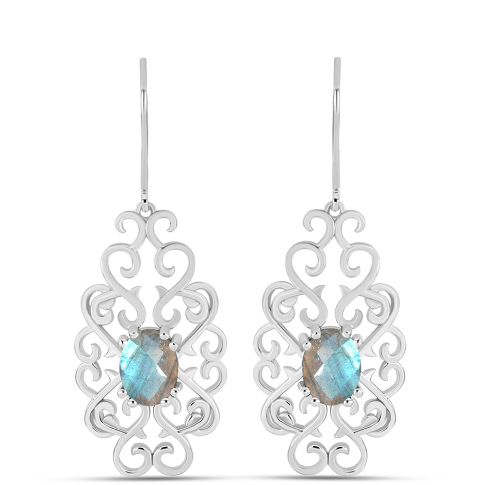 Pendientes de Plata con Labradorita