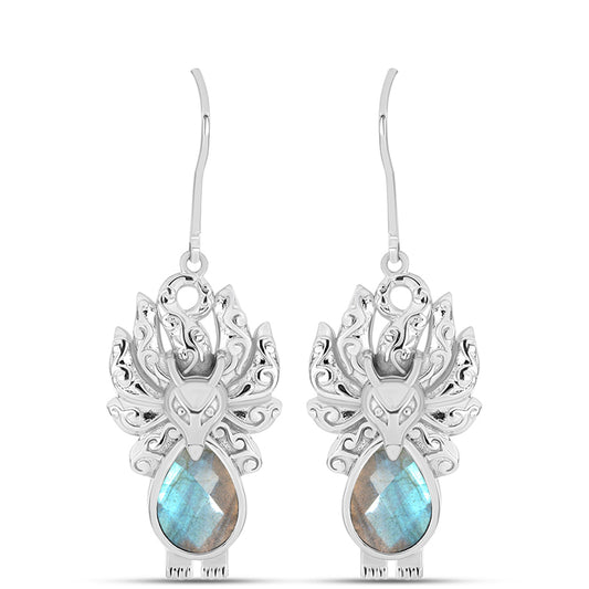 Pendientes de Plata con Labradorita