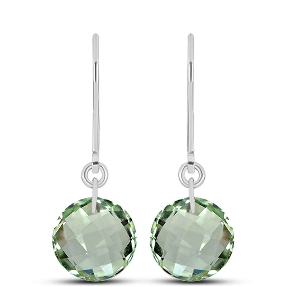 Pendientes de Plata con Amatista Verde 1 