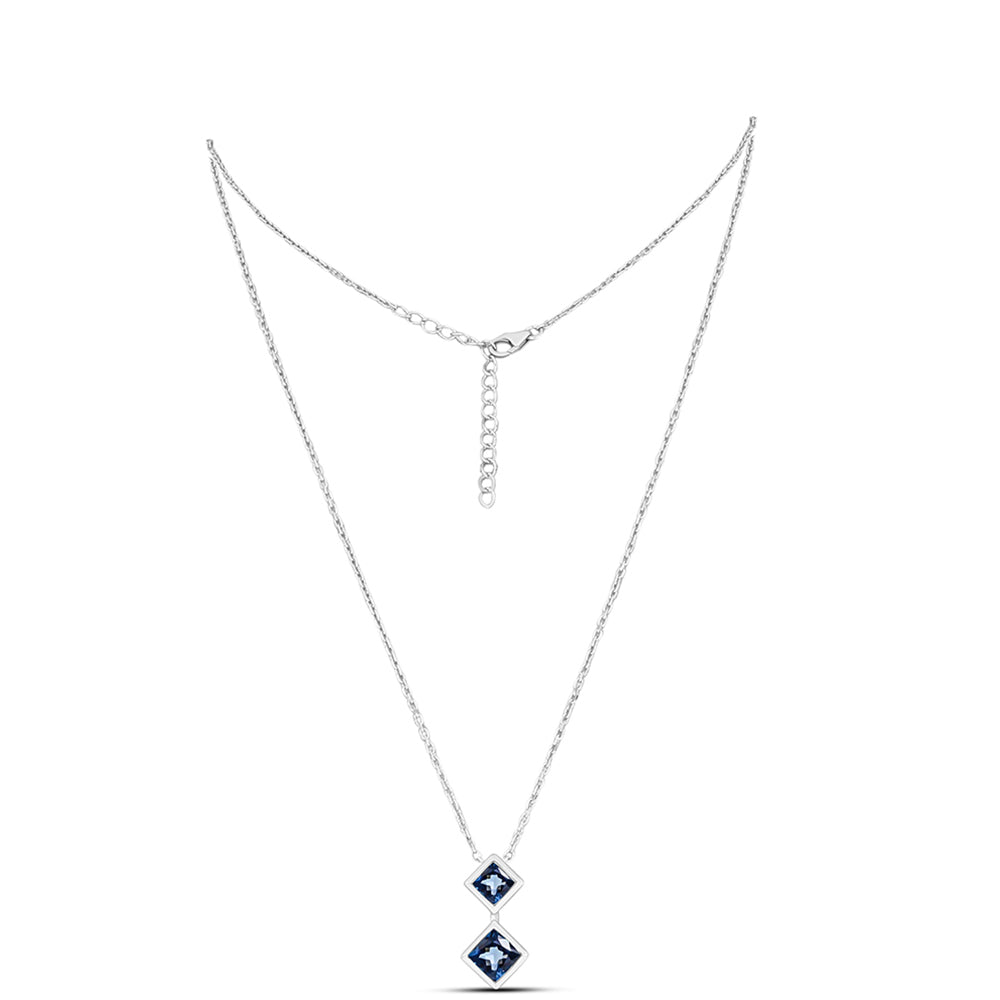 Collar de Plata con Topacio Azul Londres 1 