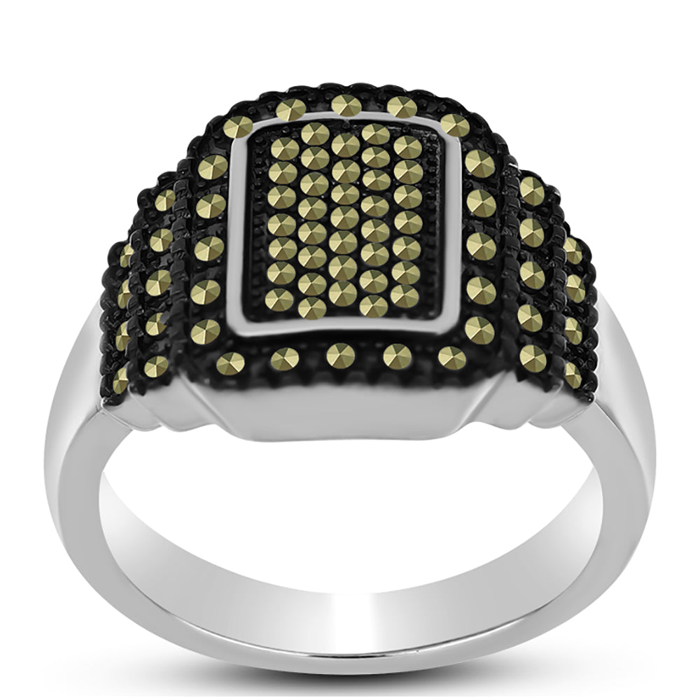 Anillo de Plata con Marcasita de Austria 3 