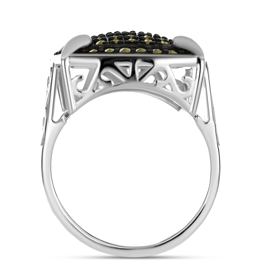 Anillo de Plata con Marcasita de Austria 2 