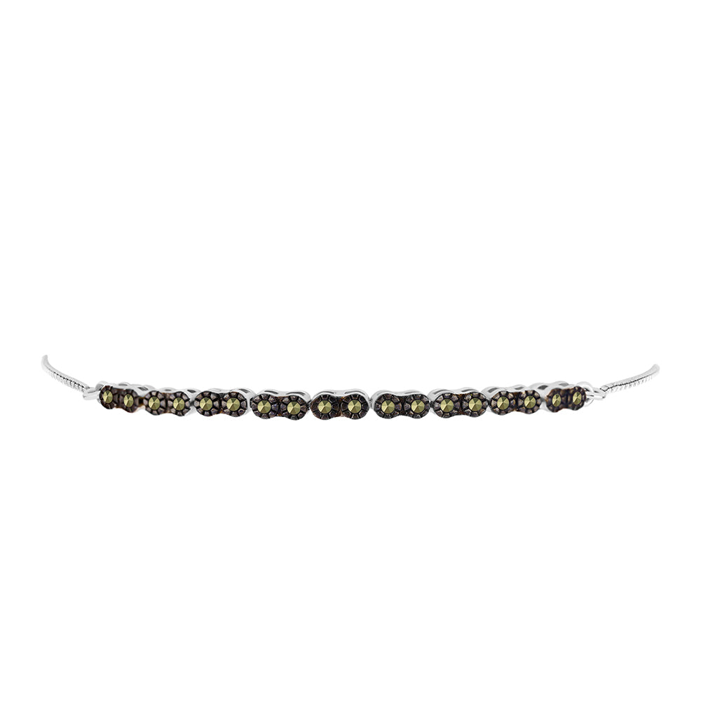 Pulsera de Plata con Marcasita de Austria 2 