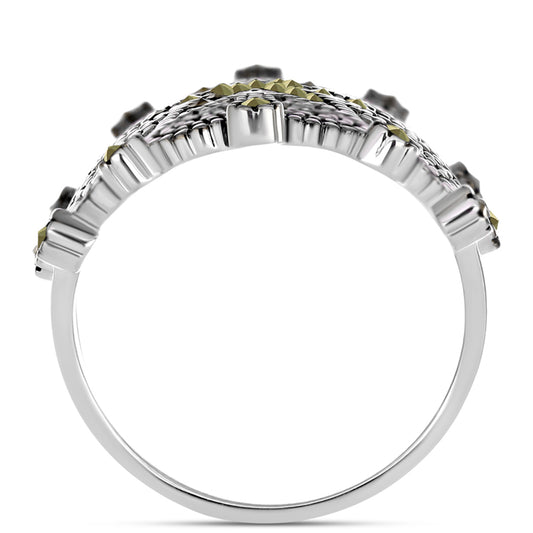 Anillo de Plata con Marcasita de Austria