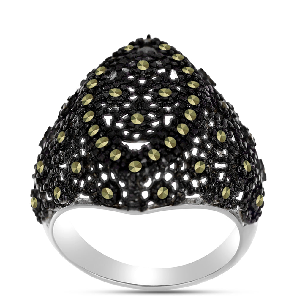 Anillo de Plata con Marcasita de Austria 3 