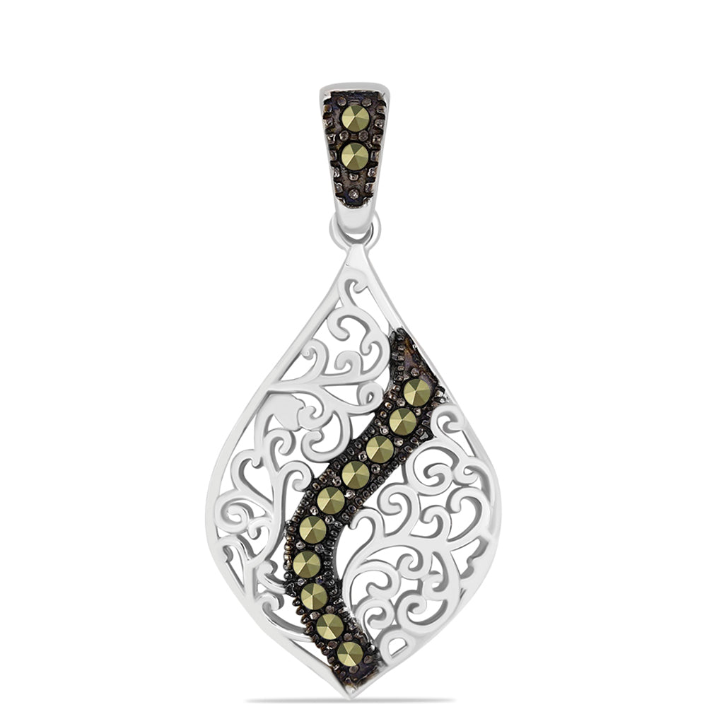 Colgante de Plata con Marcasita de Austria