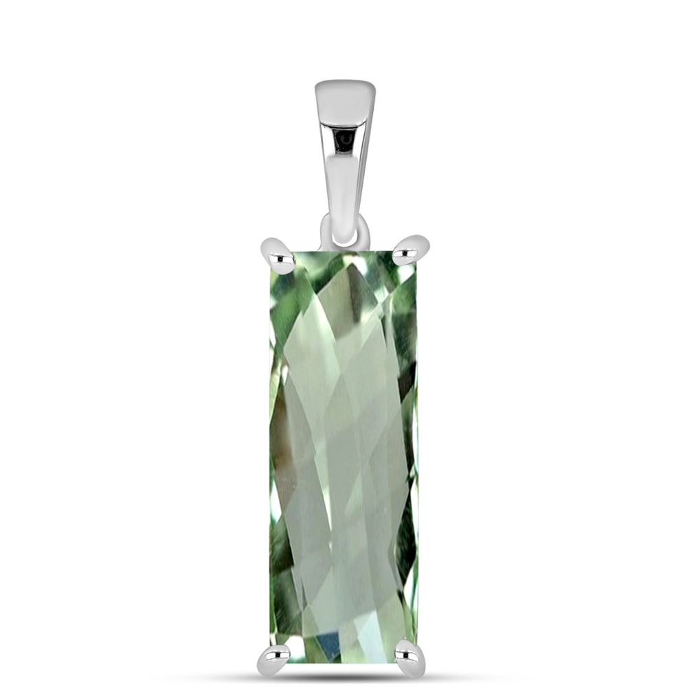 Colgante de Plata con Amatista Verde