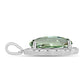 Colgante de Plata con Amatista Verde y Topacio Blanco