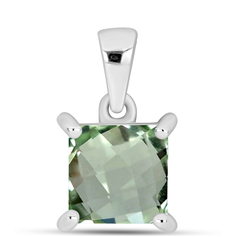 Colgante de Plata con Amatista Verde 1 