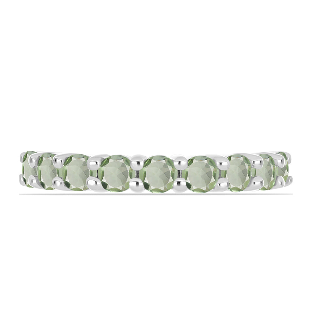 Anillo de Plata con Amatista Verde 2 