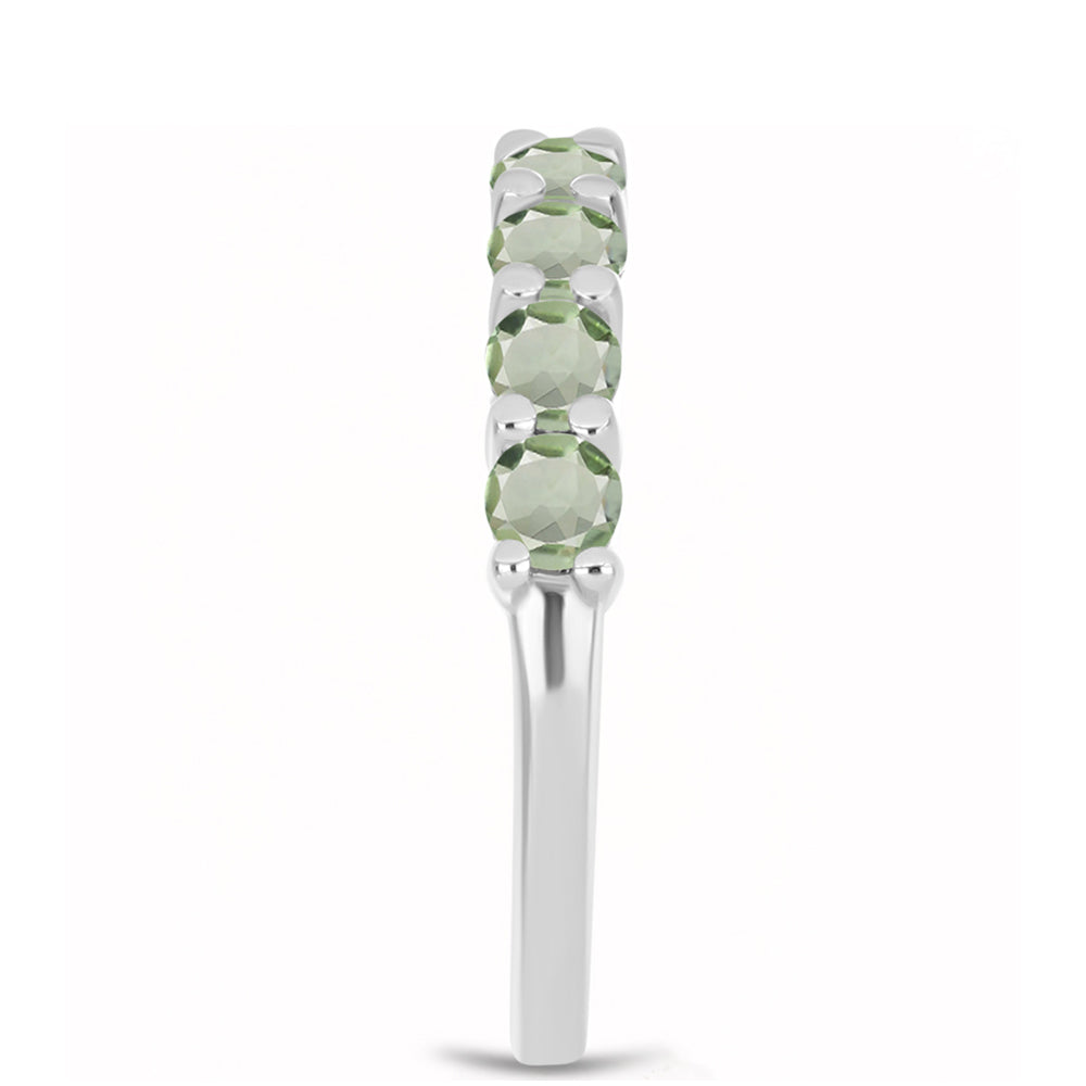 Anillo de Plata con Amatista Verde 4 