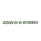 Pulsera de Plata con Amatista Verde y Topacio Blanco