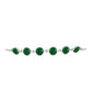 Pulsera de Plata con Calcedonia Verde