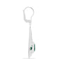 Pendientes de Plata con Calcedonia Verde
