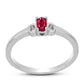 Anillo de Plata con Rubí de Madagascar