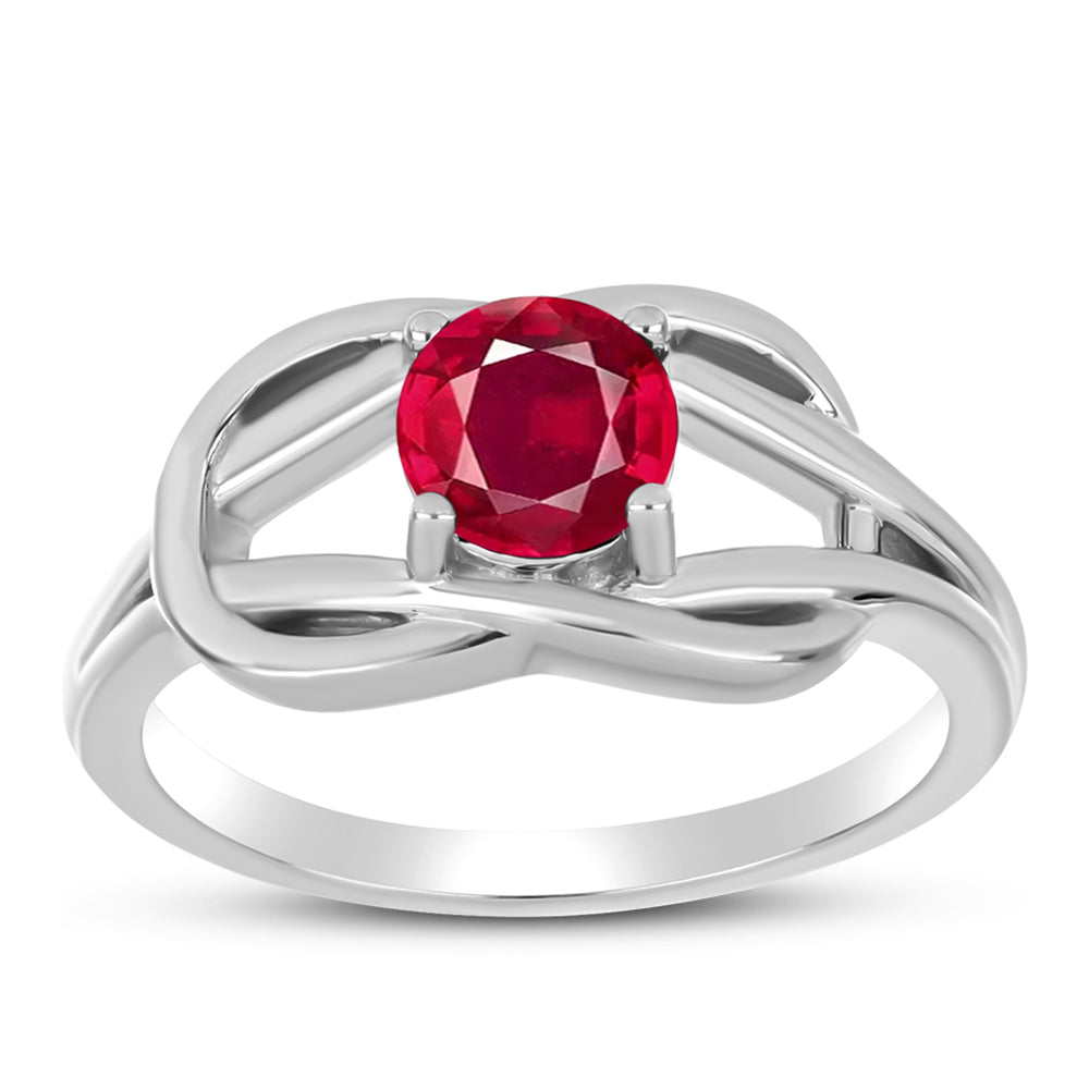 Anillo de Plata con Rubí de Madagascar