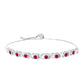 Pulsera de Plata con Rubí de Madagascar