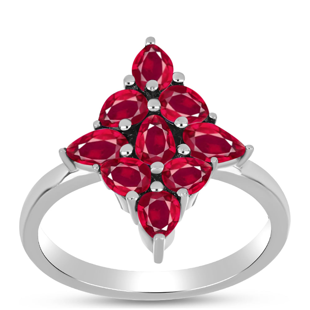 Anillo de Plata con Rubí de Madagascar
