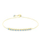 Pulsera de Plata Bañada en Oro con Moisanita hielo