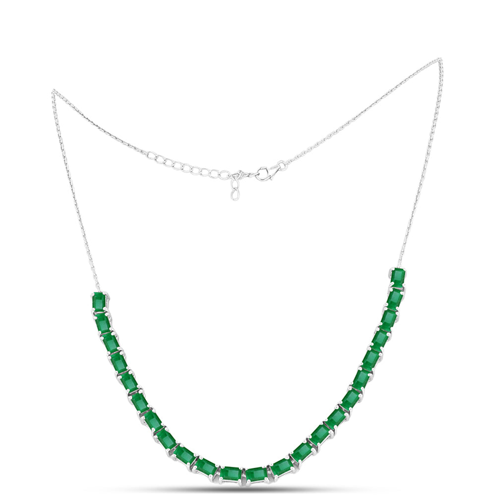 Collar de Plata con Esmeralda de Brasil 1 