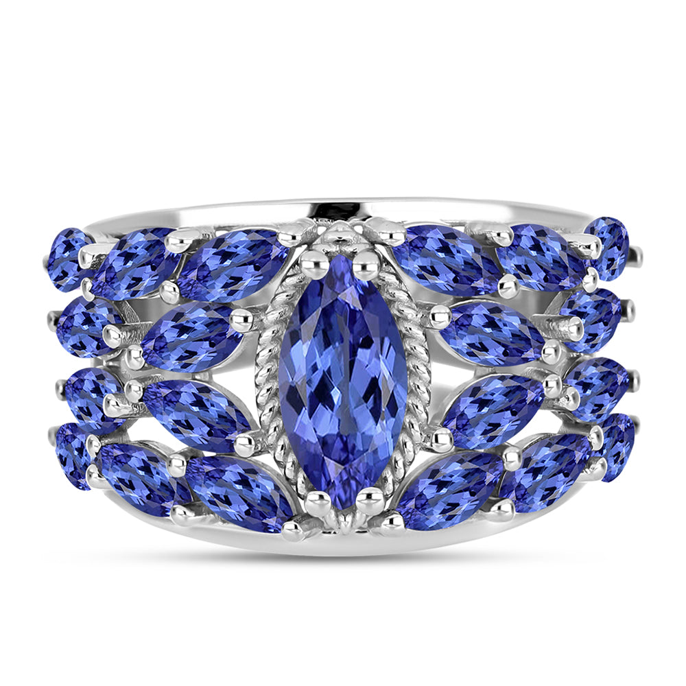 Anillo de Plata con Tanzanita