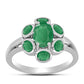 Anillo de Plata con Esmeralda de Brasil