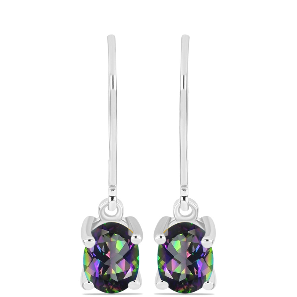 Pendientes de Plata con Topacio Místico 1 