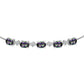 Pulsera de Plata con Topacio Místico y Topacio Blanco
