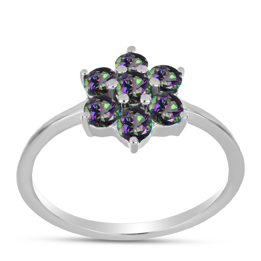 Anillo de Plata con Topacio Místico 3 