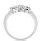 Anillo de Plata con Peridoto de Changbai y Topacio Blanco
