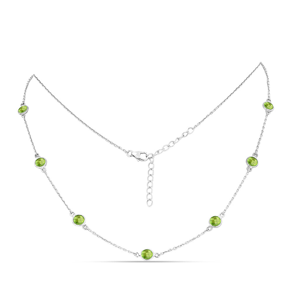 Collar de Plata con Peridoto de Changbai