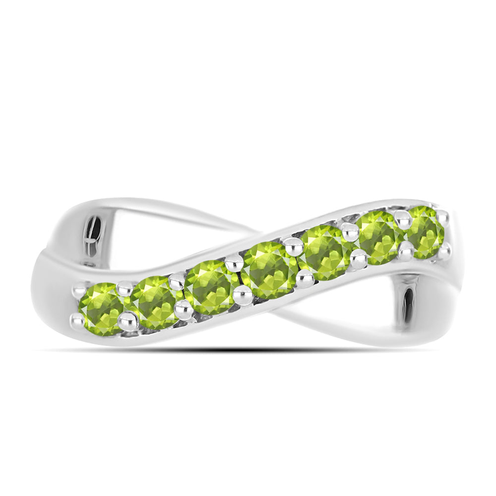 Anillo de Plata con Peridoto de Changbai
