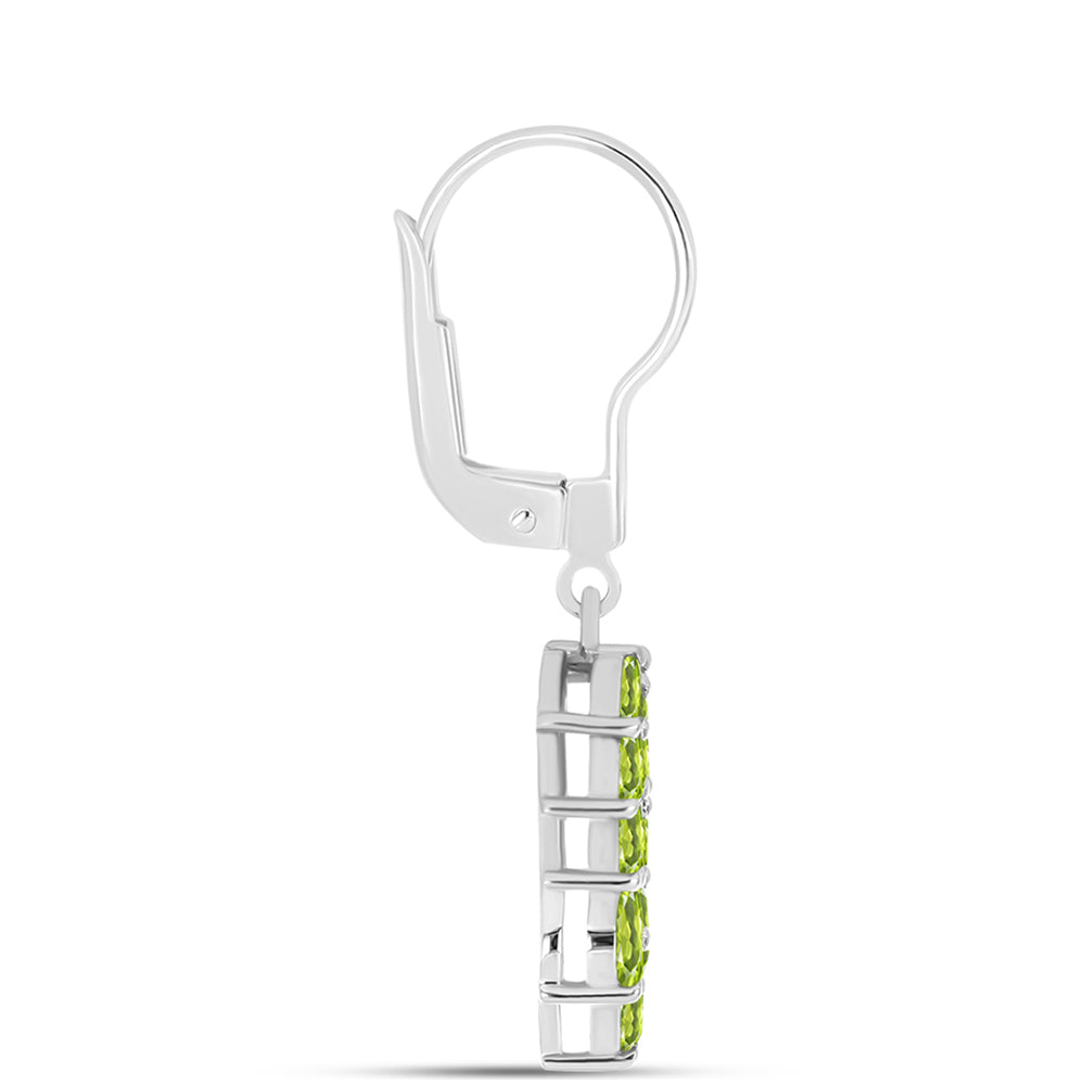 Pendientes de Plata con Peridoto de Changbai