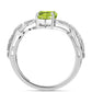 Anillo de Plata con Peridoto de Changbai
