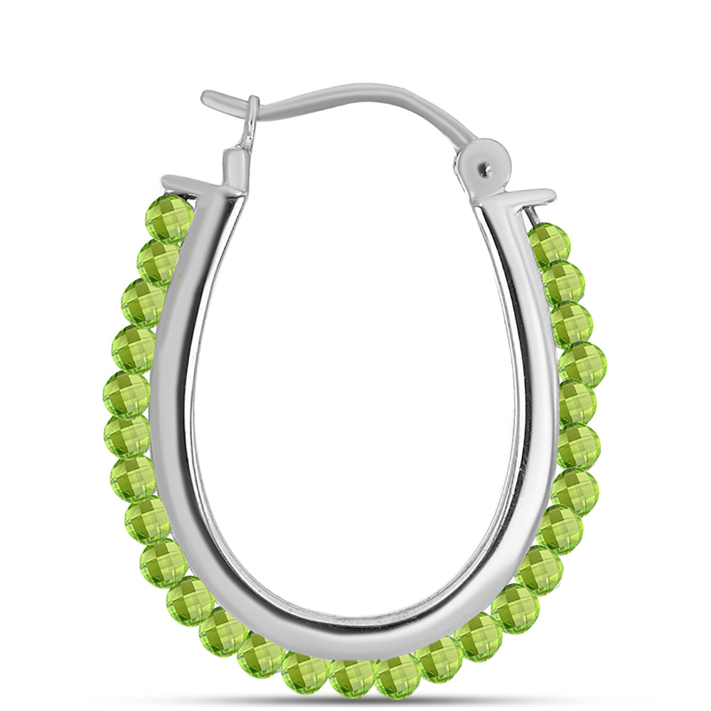 Pendientes de Plata con Peridoto de Changbai 1 